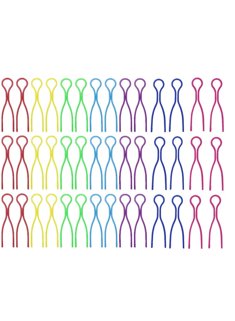 Generic Quality Plastic Sewing Bobbins Colorful Thread Clips Yellow 