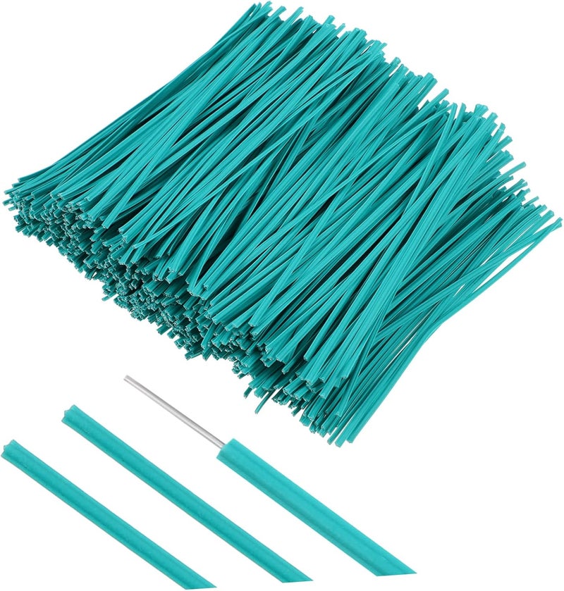 HANABASS 1000pcs Flexible Galvanized Wire Ties Plant Support Ties Wire for Crafts Food Bags - Image 1