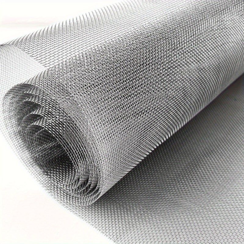 شبكة سلكية دقيقة من الفولاذ المقاوم للصدأ 304، مقاس 31.5 × 78.74 بوصة، باللون الرمادي، للحديقة ومكافحة الآفات - Image 1