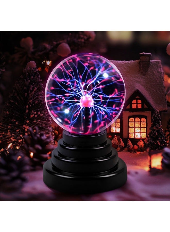 3 inch Plasma Ball Science Toy for Kids Touch Sensitive Globe Decorative Lamp Novelty Halloween Christmas Gift - Image 5
