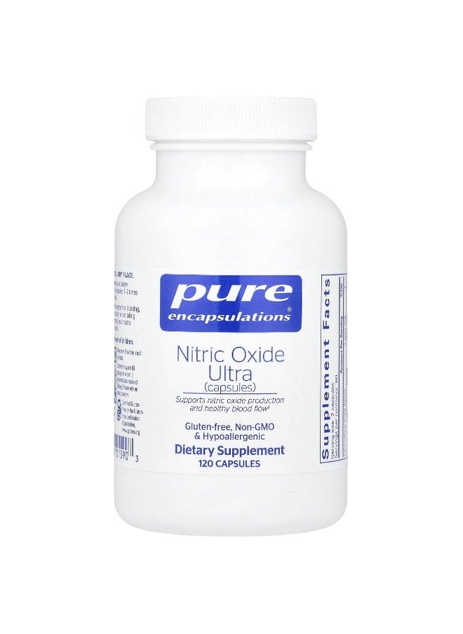 Pure Encapsulations Pure Encapsulations, Nitric Oxide Ultra, 120 Capsules  - Image 1