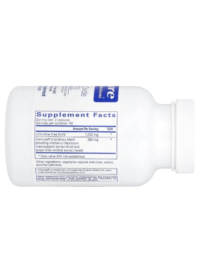 Pure Encapsulations Pure Encapsulations, Nitric Oxide Ultra, 120 Capsules  - Image 2