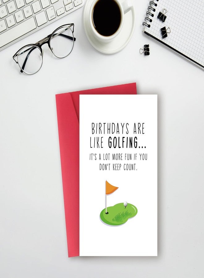 ATTLVV Funny Golf Birthday Card for Men Women,Happy Birthday Gift for Golfer,Golf Birthday Card for Husband Boyfriend Dad Brother boss - Image 3