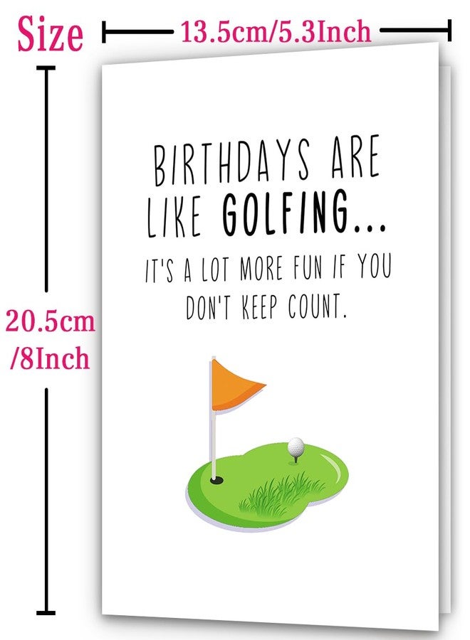 ATTLVV Funny Golf Birthday Card for Men Women,Happy Birthday Gift for Golfer,Golf Birthday Card for Husband Boyfriend Dad Brother boss - Image 2