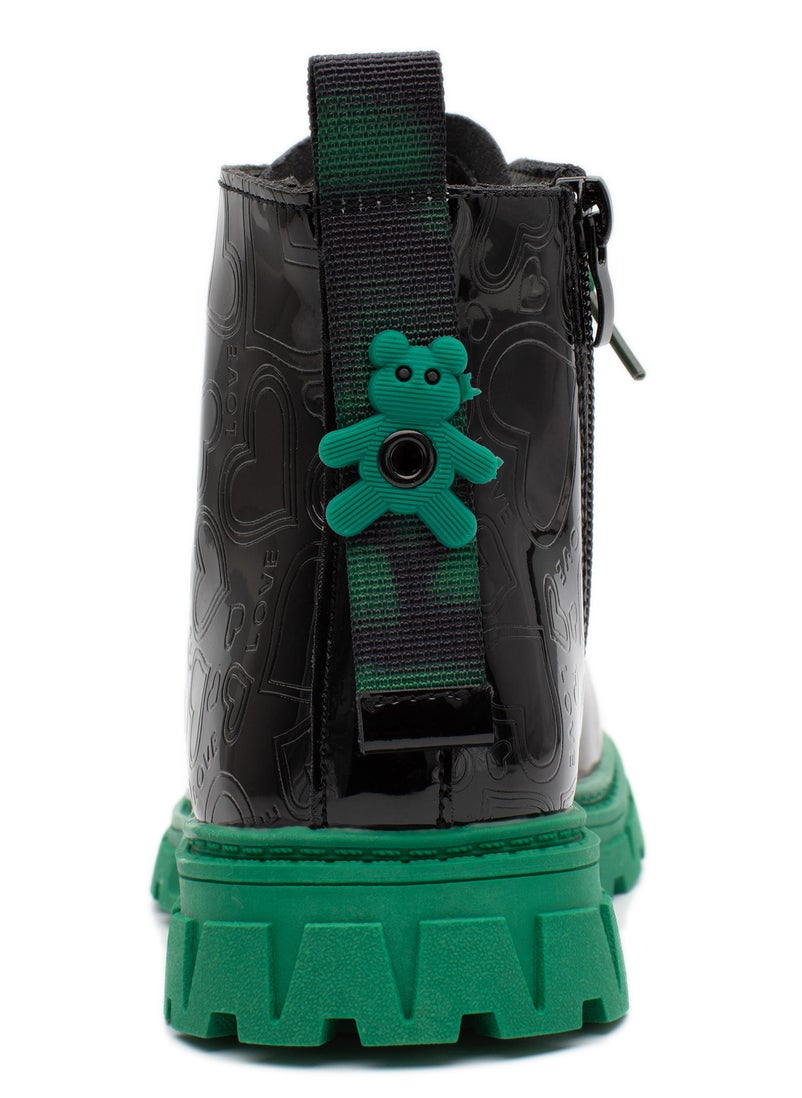 Lucky Kids Lucky Kids Classic Lace Up & Side Zipper Unisex Kids Ankle Boots With Non-slip Anti Skid Soles For Outdoor Walking & Fashion  - Image 5
