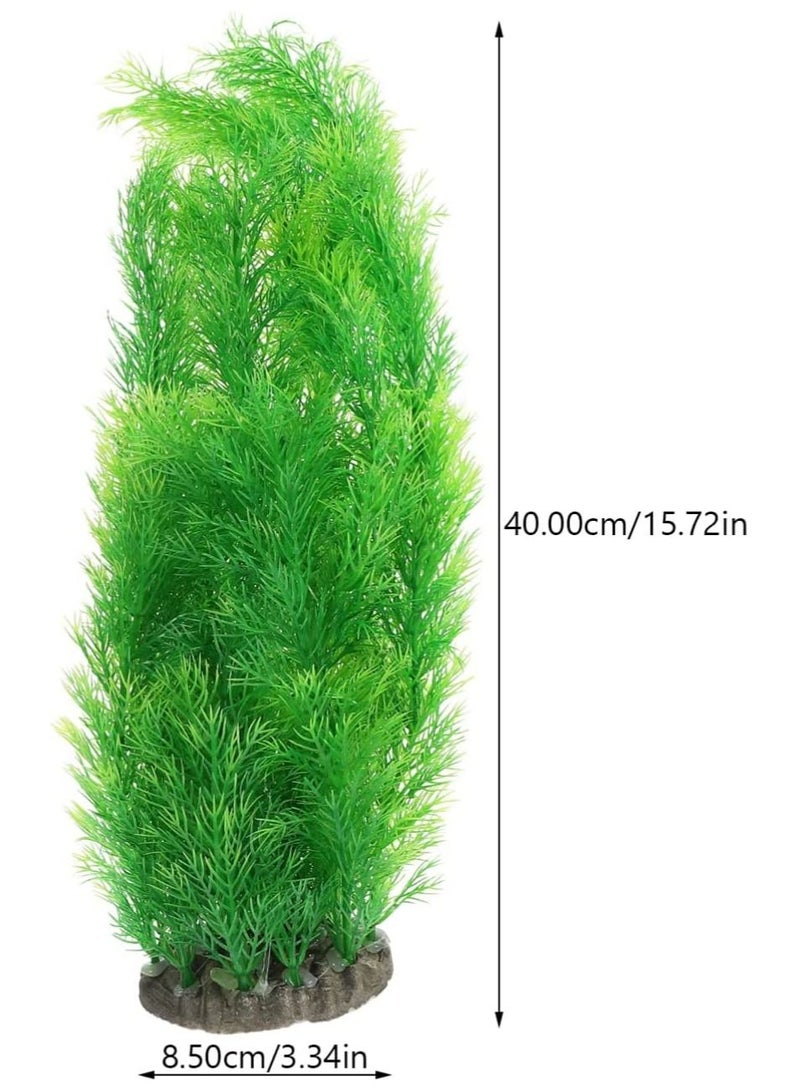 نباتات صناعية للأكواريوم زينة عشب مائي مزيف لملحقات حوض السمك - Image 3