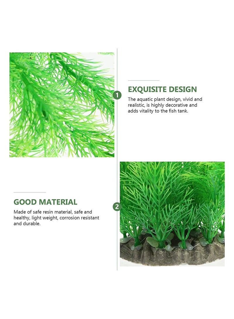 نباتات صناعية للأكواريوم زينة عشب مائي مزيف لملحقات حوض السمك - Image 4