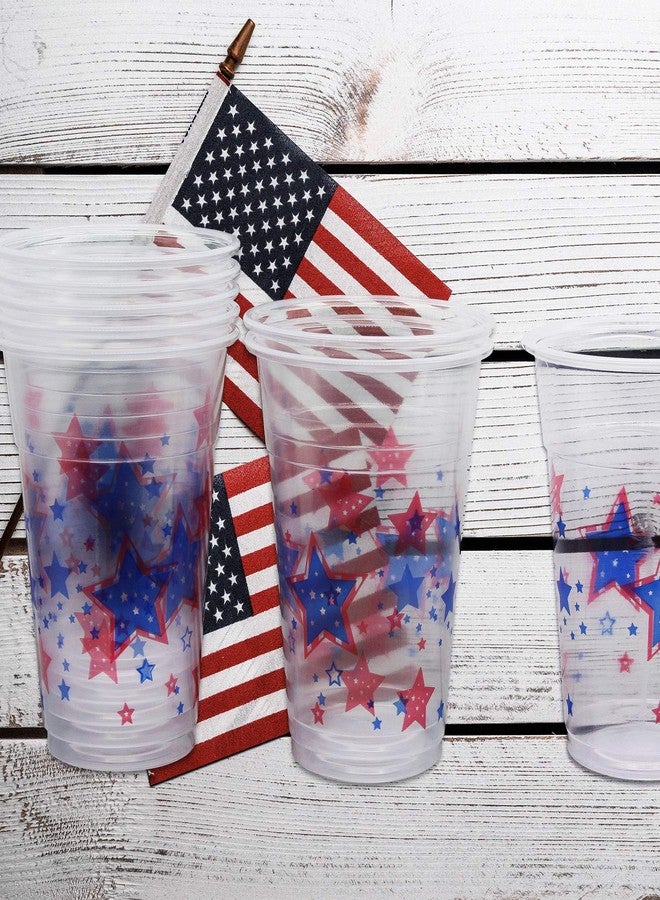 Party Essentials Soft Plastic 16-Ounce Printed Party Cups, Patriotic Stars, 60-Count - Image 5