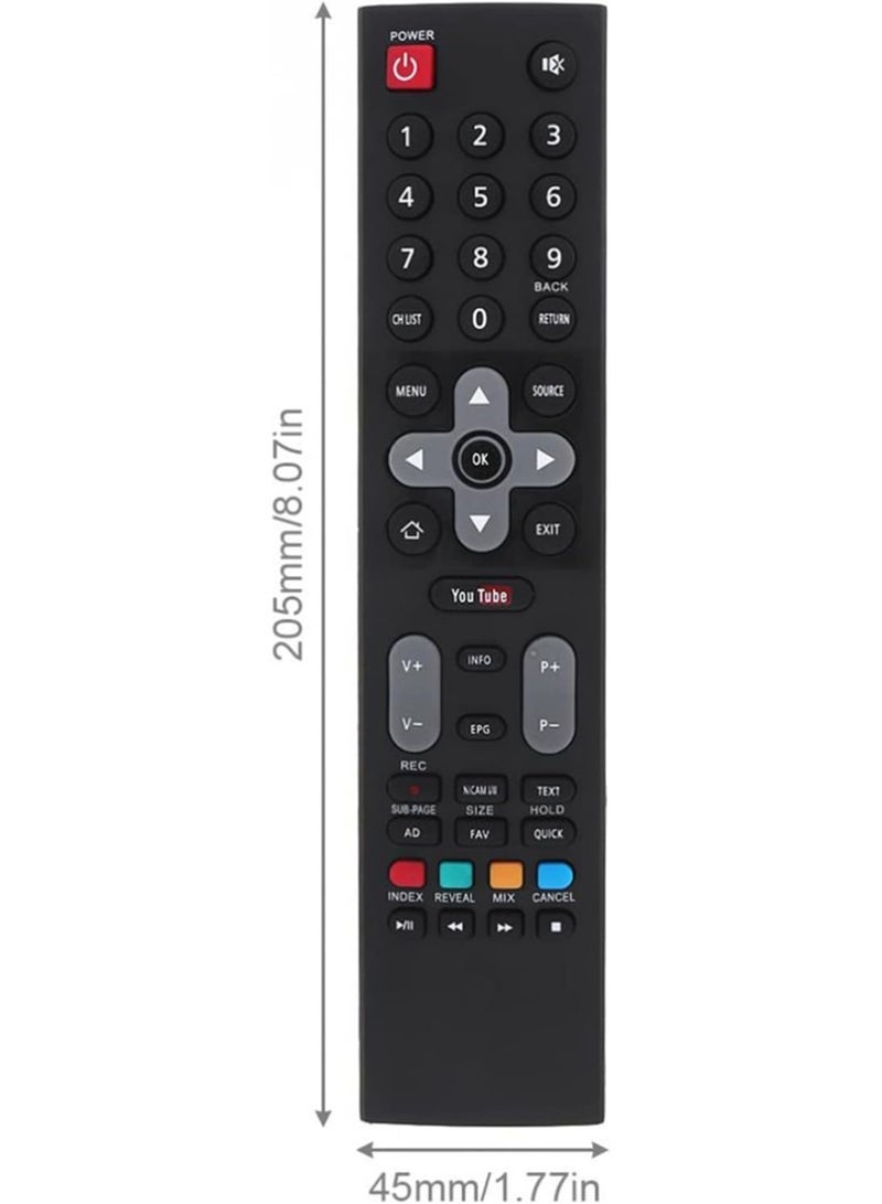 PopZa Replacement Remote Control for Skyworth Smart LCD LED TV with Netflix and YouTube HOF16J234GPD12 with battery - Image 5
