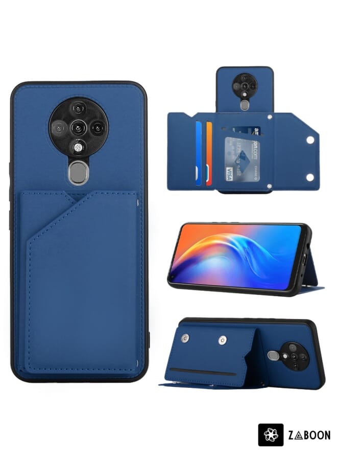 Zaboon حافظة واقية لتكنو سبارك 6 شعور الجلد PU + TPU + PC - Image 1