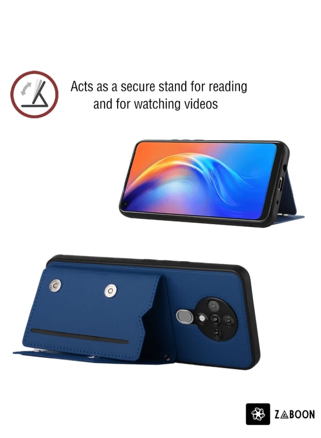 Zaboon حافظة واقية لتكنو سبارك 6 شعور الجلد PU + TPU + PC - Image 4