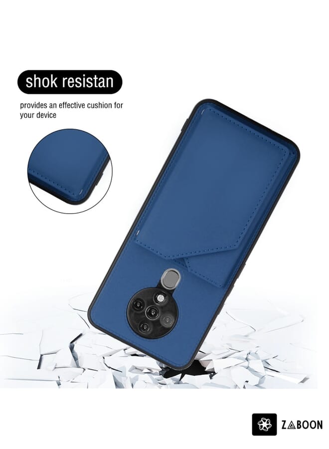 Zaboon حافظة واقية لتكنو سبارك 6 شعور الجلد PU + TPU + PC - Image 3