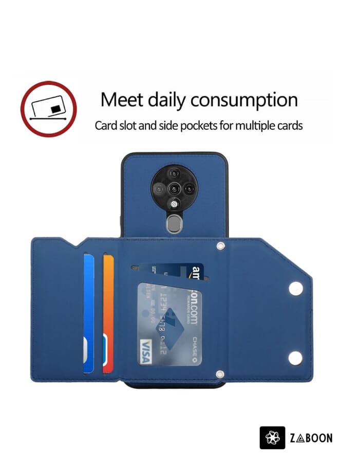 Zaboon حافظة واقية لتكنو سبارك 6 شعور الجلد PU + TPU + PC - Image 5