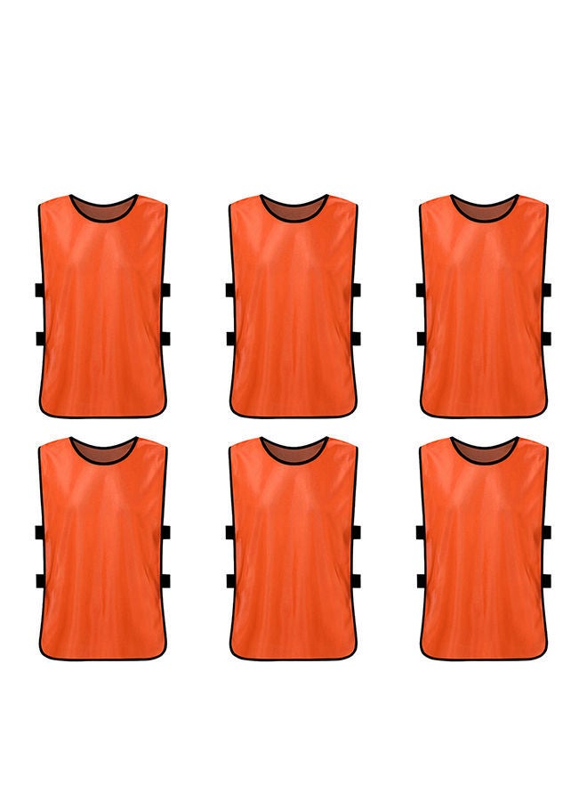 NIBEMINENT 6 Piece Soccer Pinnies Quick Drying Football Jerseys - Image 1
