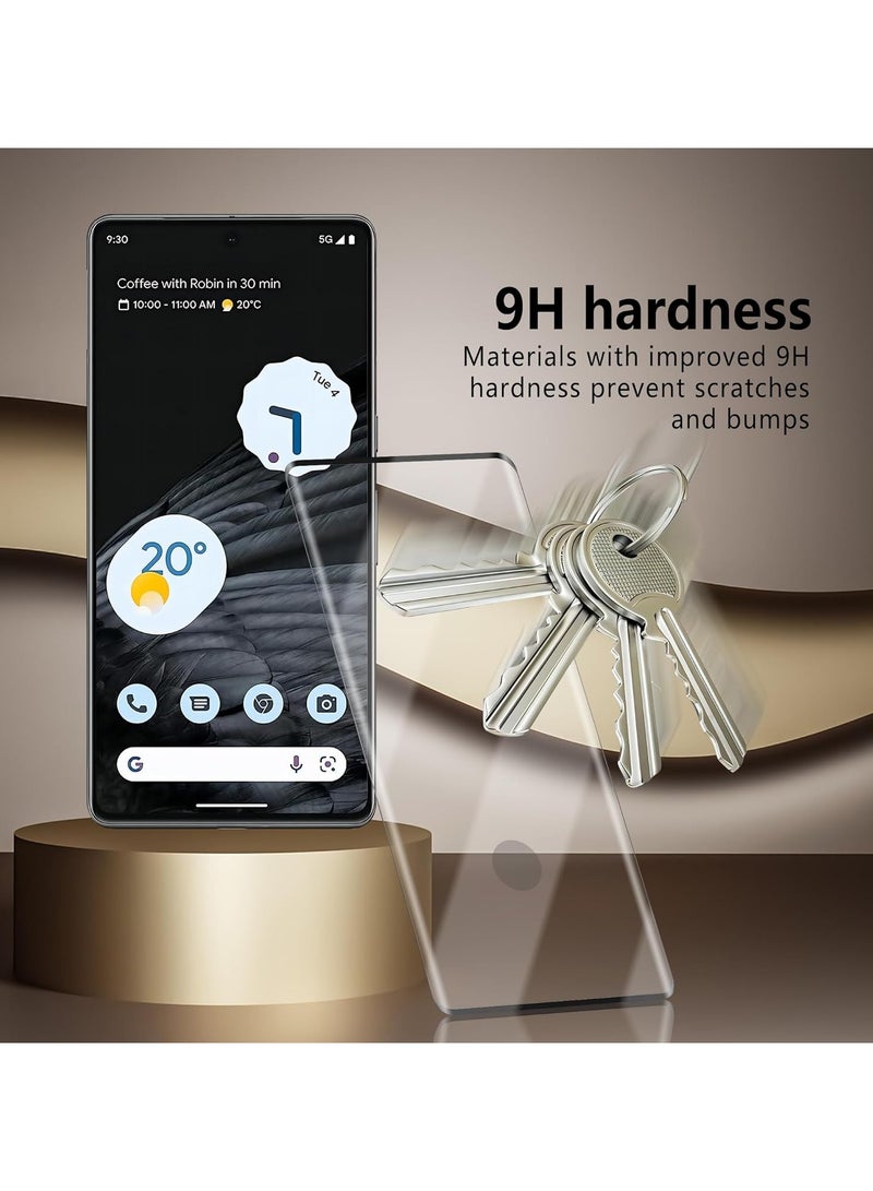 2 Pack Tempered Glass For Google Pixel 7 Pro Screen Protector, Easy installation, 9H hardness Scratch resistant, Fingerprint Compatible with Pixel 7 Pro Glass Screen Protector - Image 3