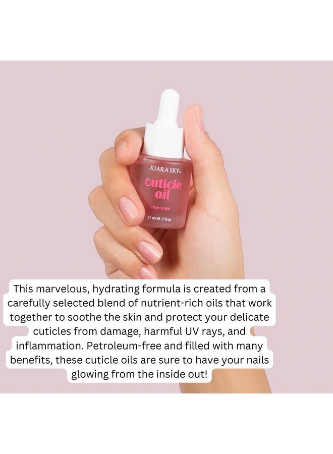 KIARA SKY Hydrating Nail And Cuticle Oil .7 Fl Oz (Rose) - Image 5