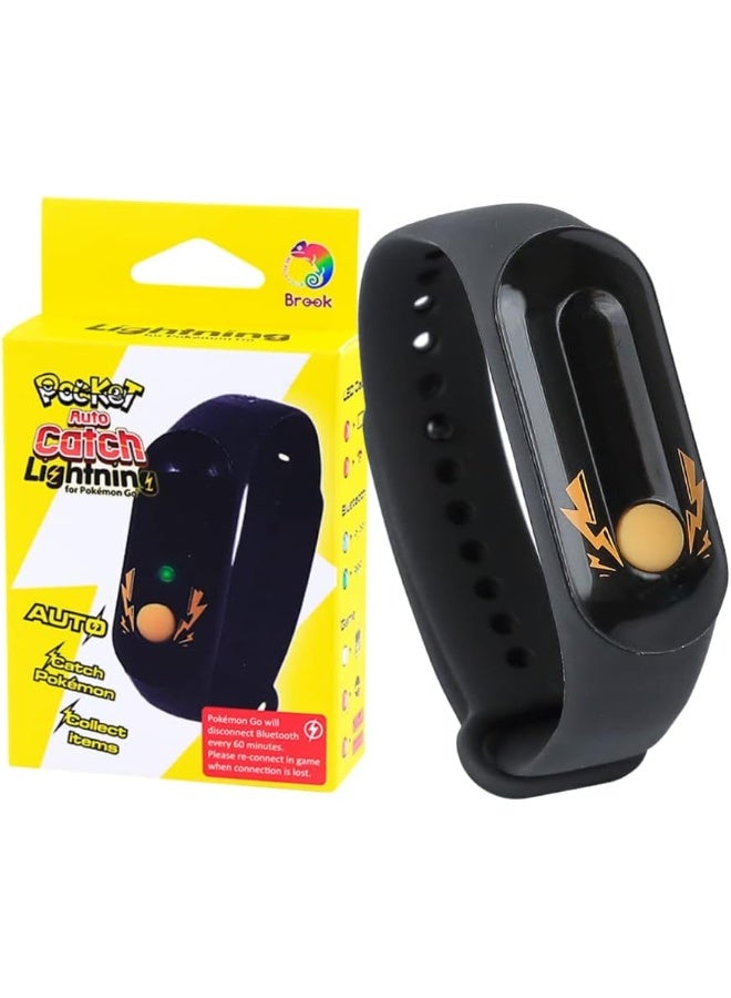 Brook Pocket Auto Catch Lightning - Simple and Easy to Use by Lightning LED lights, Auto Spin and Catching pocket monsters, Collecting Items, Wristband Bracelet Accessory - Image 2
