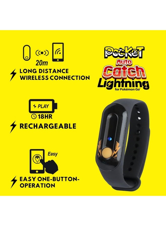 Brook Pocket Auto Catch Lightning - Simple and Easy to Use by Lightning LED lights, Auto Spin and Catching pocket monsters, Collecting Items, Wristband Bracelet Accessory - Image 5
