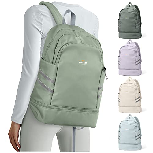 coofay Gym Backpack For Women Waterproof Backpack With Shoe Compartment Lightweight Travel Backpack Sports Backpacks Large Gym Bag - Image 1