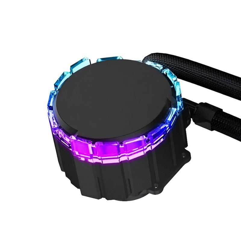 زيتجينال 240 A-RGB مبرد مياه مدمج لوحدة المعالجة المركزية مع مضخة PWM عالية الأداء ومروحة أنابيب مياه عالية الكثافة سرعة المروحة: 800-1800 دورة في الدقيقة - Image 5