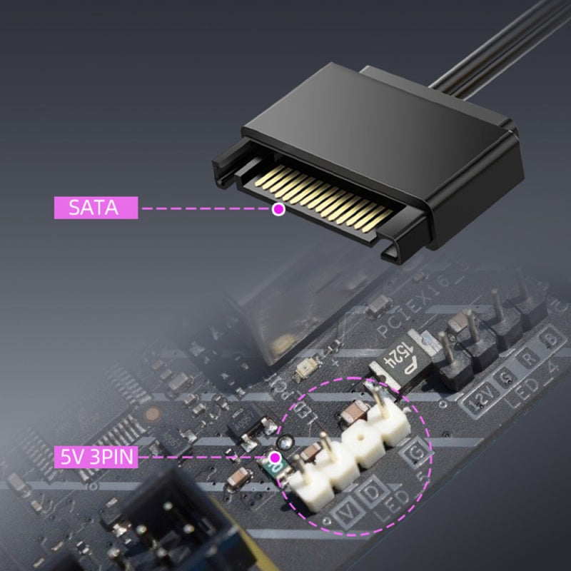 زيتجينال 240 A-RGB مبرد مياه مدمج لوحدة المعالجة المركزية مع مضخة PWM عالية الأداء ومروحة أنابيب مياه عالية الكثافة سرعة المروحة: 800-1800 دورة في الدقيقة - Image 2