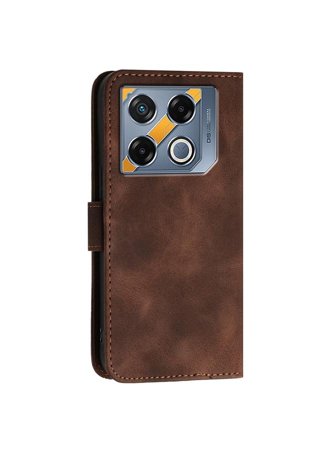 S-TOP Case For Infinix GT 20 Pro 5G Grid Butterfly Embossed Pattern Leather Phone Case with Lanyard - Image 3