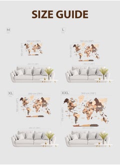 Enjoy The Wood Enjoy The Wood - 3D Wood World Wall Art - Stylish Wooden Decor for Home, Bedroom or Office - Perfect Housewarming Gift, Handmade Elegant Wall Art - Smokey  - Image 4