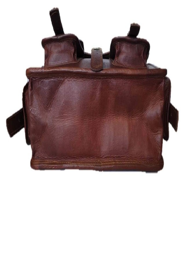 RSN 15.6 inch Leather Briefcase Laptop Bag (Brown 2) - Image 4