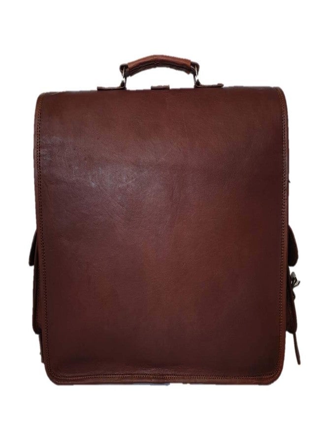 RSN 15.6 inch Leather Briefcase Laptop Bag (Brown 2) - Image 3