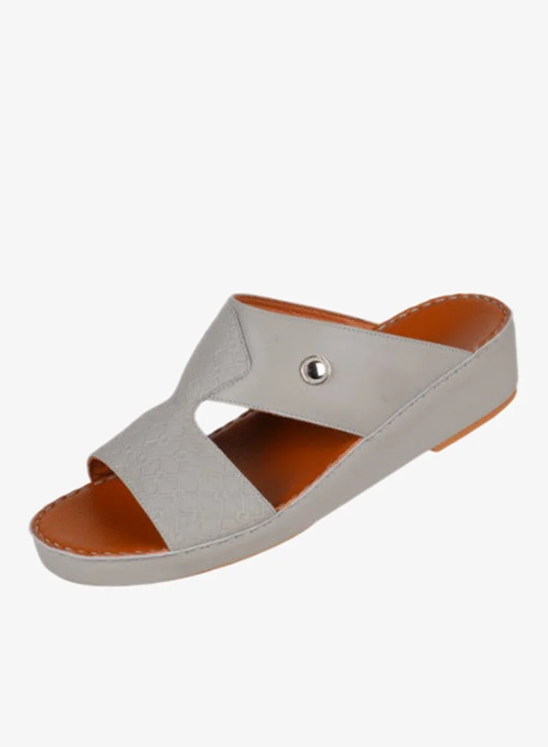 008-3744 Barjeel Uno Men Arabic Sandals BS 01 Light Grey