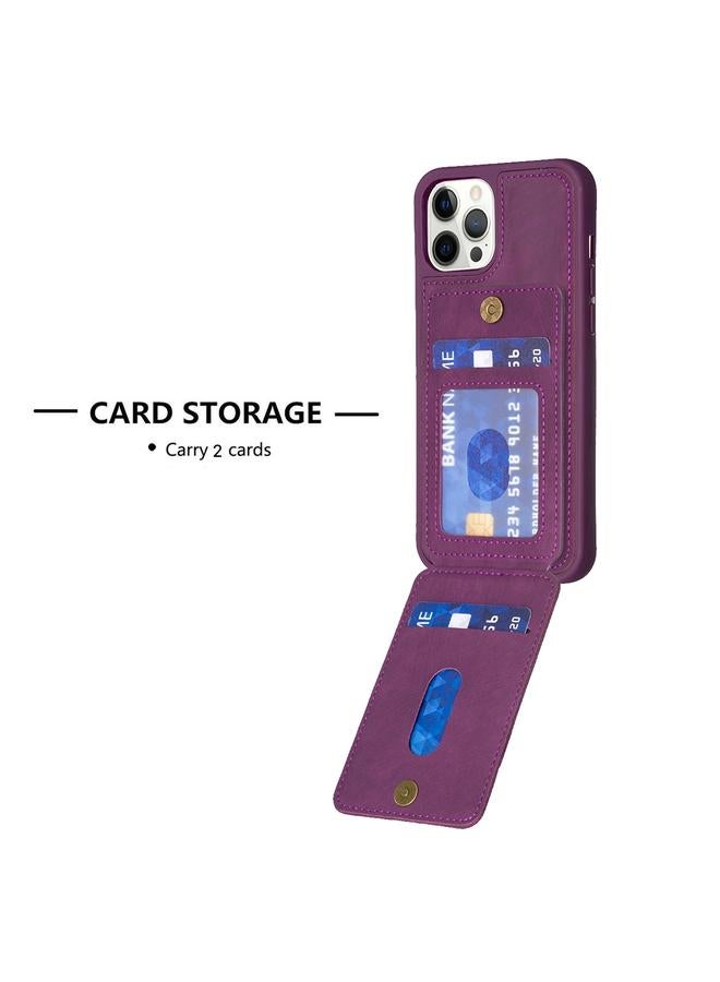 اس-توب جراب لهاتف iPhone 13 Pro Max BF28 جراب بطاقة غير لامع مع حامل - Image 4