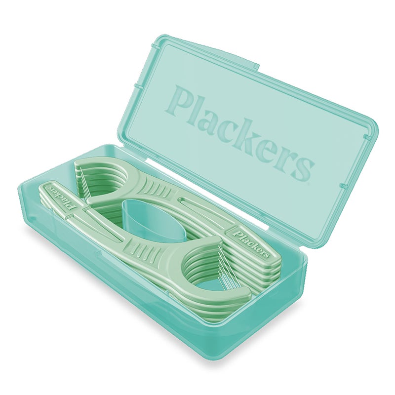 Plackers Micro Mint Dental Flossers, Travel Pack, Perfect Travel Size, Easy Storage, Dental Care On-The-Go, Fresh Mint Flavor, 12 Count - Image 2