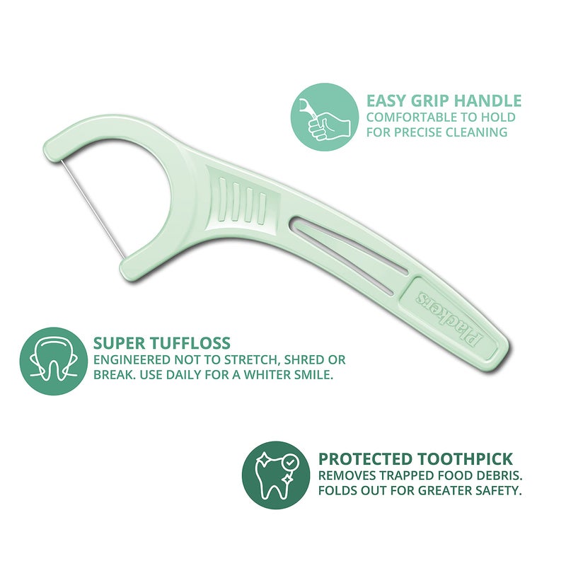 Plackers Micro Mint Dental Flossers, Travel Pack, Perfect Travel Size, Easy Storage, Dental Care On-The-Go, Fresh Mint Flavor, 12 Count - Image 3