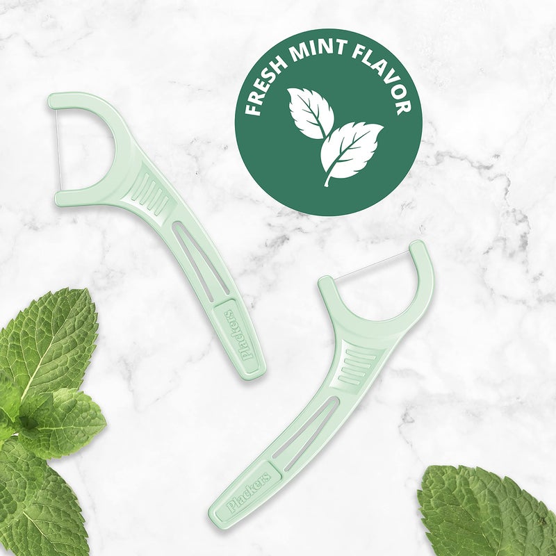 Plackers Micro Mint Dental Flossers, Travel Pack, Perfect Travel Size, Easy Storage, Dental Care On-The-Go, Fresh Mint Flavor, 12 Count - Image 5