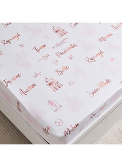 Home Box Princess Names Single Fitted Sheet 90 x 200 x 25 cm  - Image 1