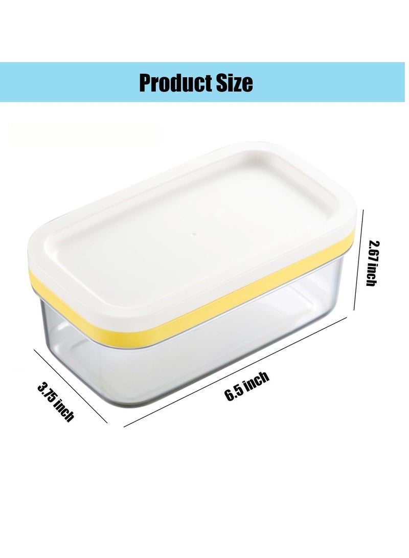Butter Box, with Transparent Lid Refrigerated Butter Slicer Cutter Stainless Steel, Butter Cutter Slicer and Dish, Replaceable Kitchen Cooking Baking Tool, for Kitchen (White)  - Image 4