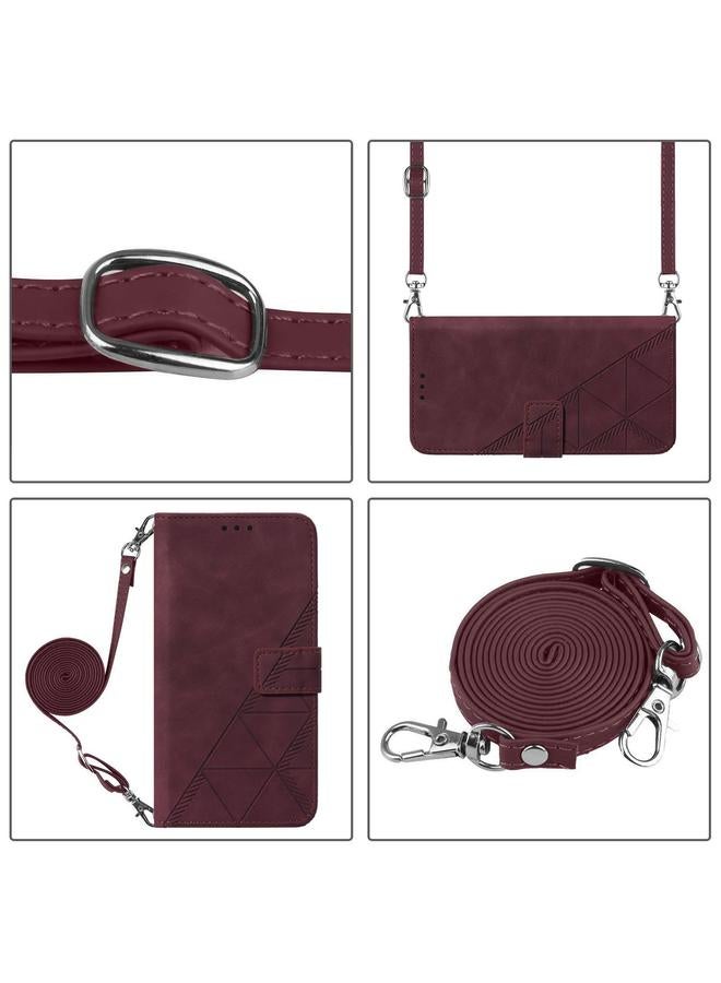 اس-توب جراب هاتف Honor Magic5 Pro Crossbody من الجلد المنقوش ثلاثي الأبعاد - Image 3