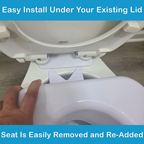 Carex Toilet Seat Riser With Quick-Lock, Raised Toilet Seat Adds 4 Inches of Height to Toilet - Toilet Seat Lifter With 300 Pound Weight Capacity, Slip-Resistant - Image 3