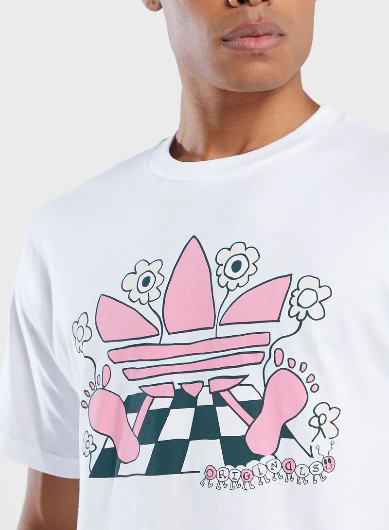 adidas Originals Cartoon Trefoil T-Shirt