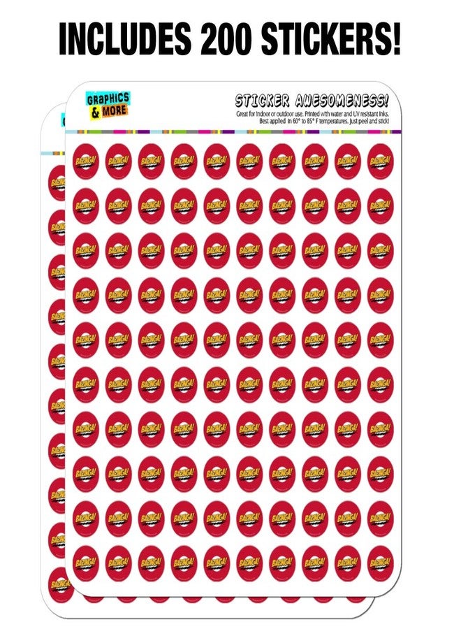 GRAPHICS & MORE The Big Bang Theory Sheldon Bazinga Planner Calendar Scrapbooking Crafting Stickers - Image 3