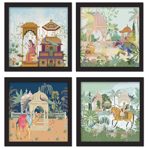 Rousrie Framed Art Painting For Home, Living Room, Hall | Traditional Paintings With Frame For Home Decor (Rajasthani) - Image 1