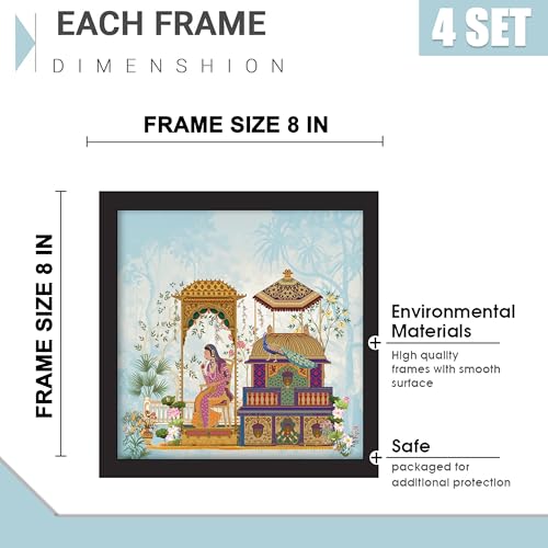 Rousrie Framed Art Painting For Home, Living Room, Hall | Traditional Paintings With Frame For Home Decor (Rajasthani) - Image 5