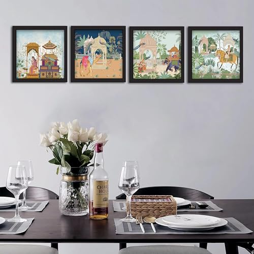 Rousrie Framed Art Painting For Home, Living Room, Hall | Traditional Paintings With Frame For Home Decor (Rajasthani) - Image 2
