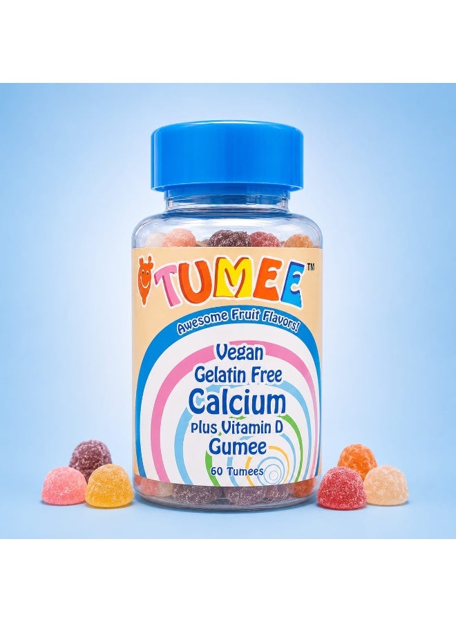 MR.TUMEE Mr. TUMEE Calcium + Vitamin D Gummies for Kids – Vegan, Gelatin-Free, Fruit Flavor, 60 Gummies - Image 5