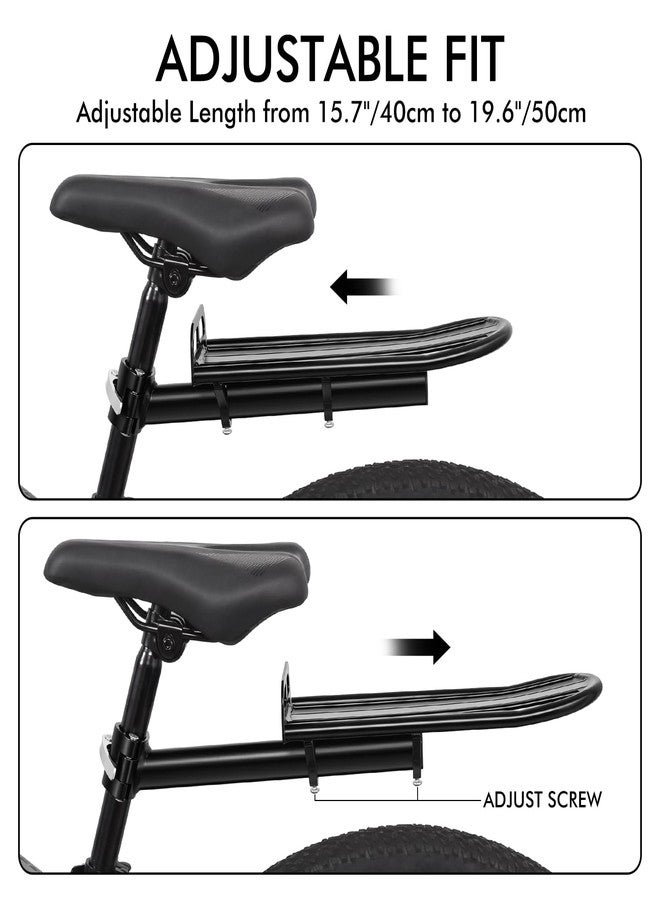 COTOUXKER Bike Rear Rack, Adjustable Bike Cargo Rack with Quick Release Clamp Includes Tie Straps - Image 2