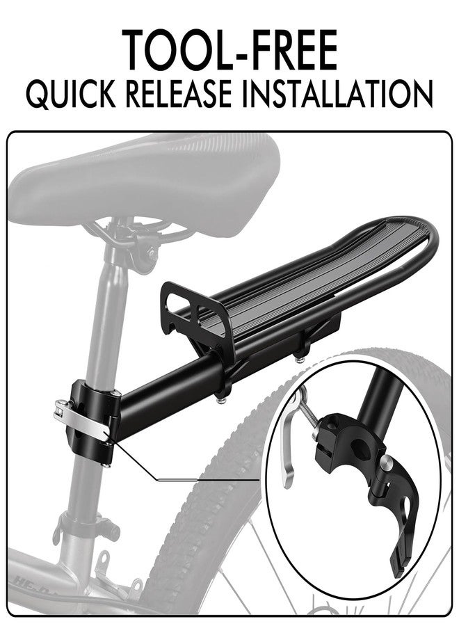 COTOUXKER Bike Rear Rack, Adjustable Bike Cargo Rack with Quick Release Clamp Includes Tie Straps - Image 4