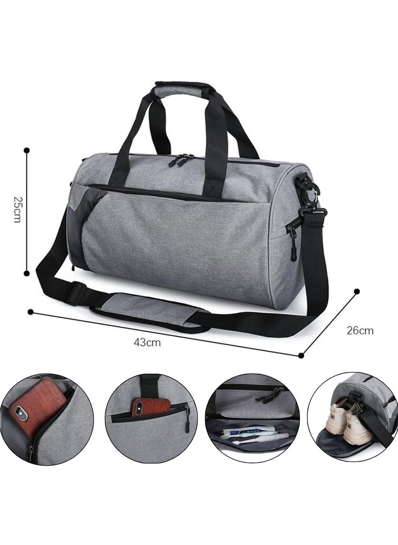 erorex - Gym Bag with Shoes Compartment Sports Bag with Waterproof Pocket for Wet Towels Travel Duffel Bag for Men and Women - Image 1