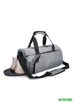 Gym Bag with Shoes Compartment Sports Bag with Waterproof Pocket for Wet Towels Travel Duffel Bag for Men and Women