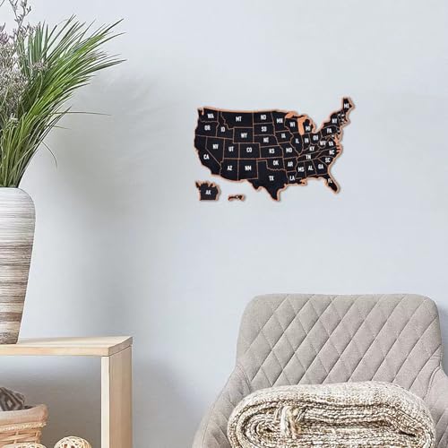 YCCYYCCY Frameless Cork Board Map of The United State, 14" X 11" Bulletin Boards for Walls, Travel Tracker Map for Office, School and Home (US-MAP-2636,NO) - Image 5