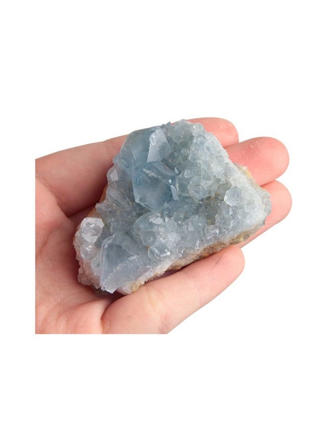 Acxico 1Pcs Celestite Cluster Large 2.5" - 3.5" Blue Celestite Gemstone Mineral Specimens - Image 1